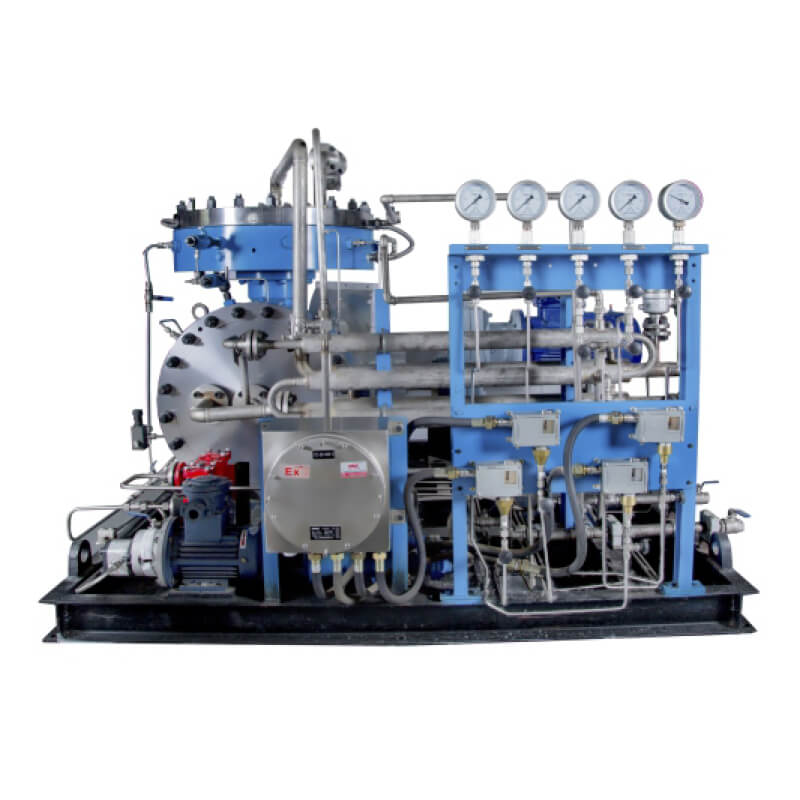 L-type membraancompressor